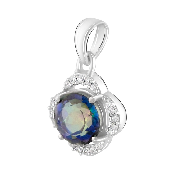 Срібна підвіска з містик топазом 2.18ct