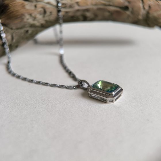 Срібна підвіска з містик топазом 2.4ct