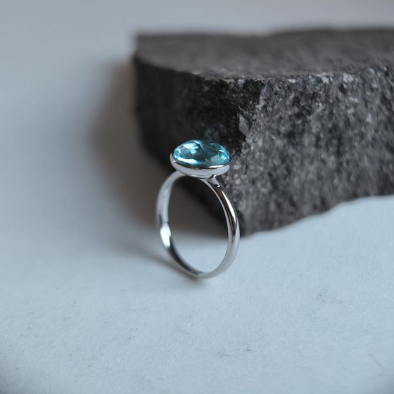 Silver Ring with Fianites