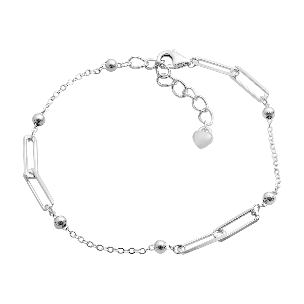 Silver bracelet without stones