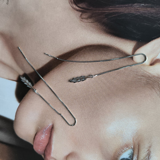 Срібло сережки без каменів