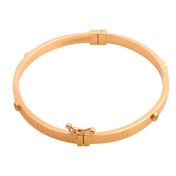 Золотой браслет с фианитами 0.12ct