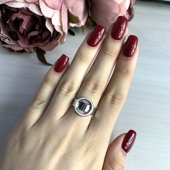 Silver ring without stones