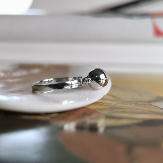 Silver ring without stones