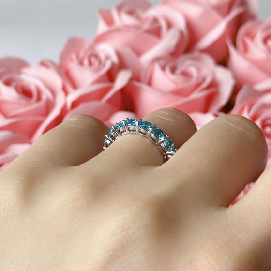 Silver Ring with Fianites