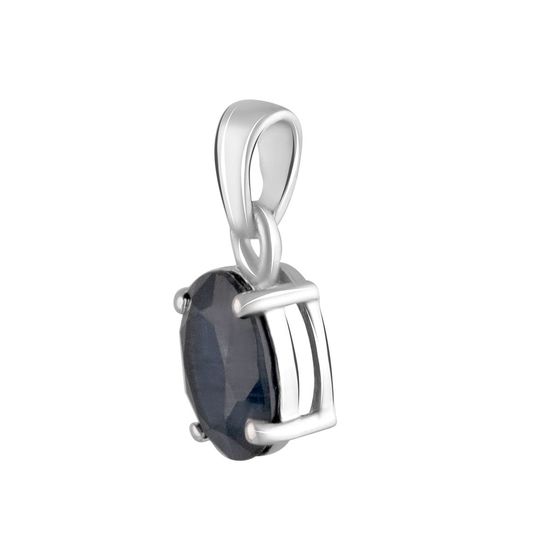 Серебряная подвеска с сапфиром 1.575ct