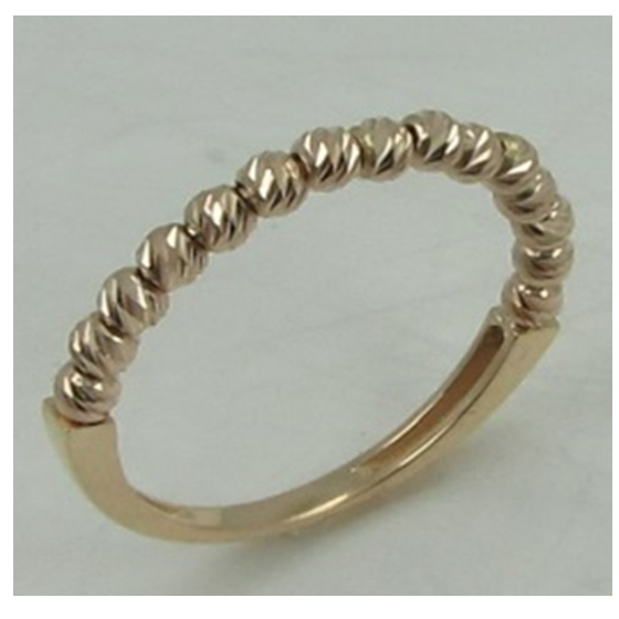 A gold ring without stones