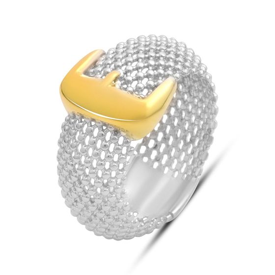 Silver ring without stones