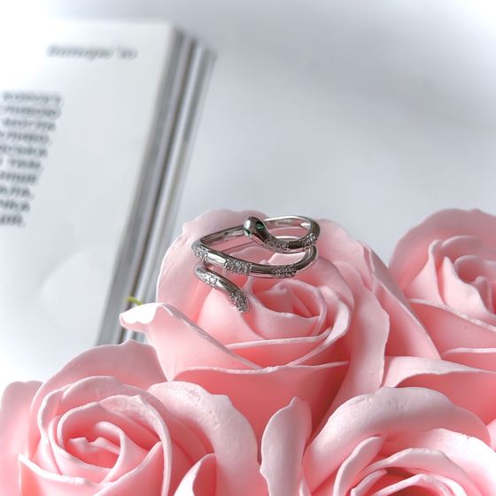 Silver Ring with Fianites