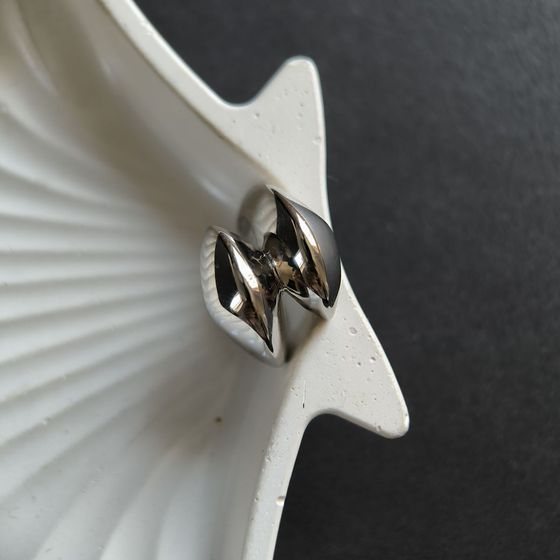 Silver ring without stones