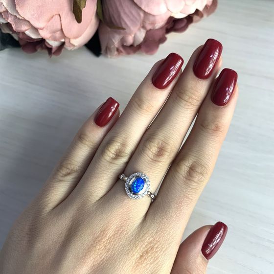 Серебряное кольцо с опалом 0.743ct