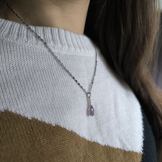 Срібна підвіска з аметистом 1.81ct