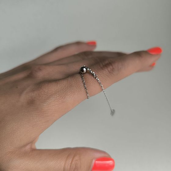 Silver ring without stones