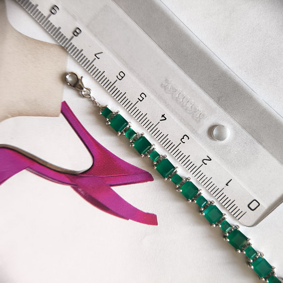 Срібний браслет з агатом 10.506ct