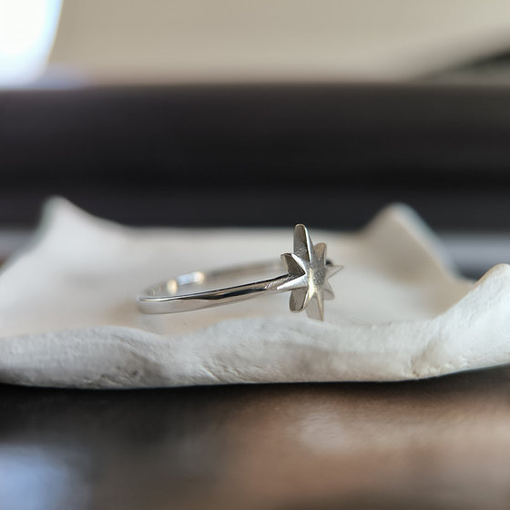 Silver ring without stones