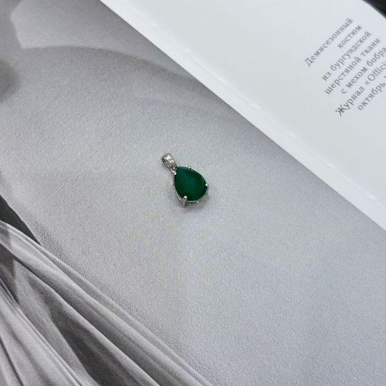 Серебряная подвеска с агатом 2.79ct