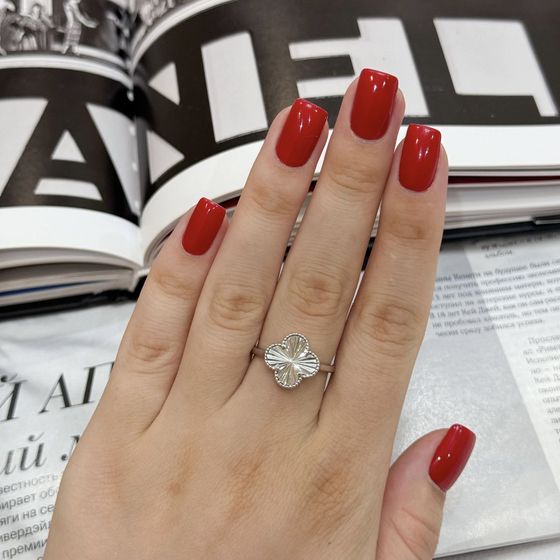 Silver ring without stones