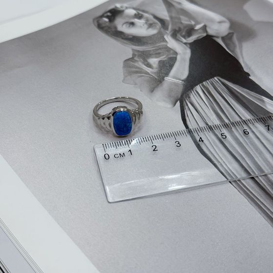 Silver ring with opal 1.442ct