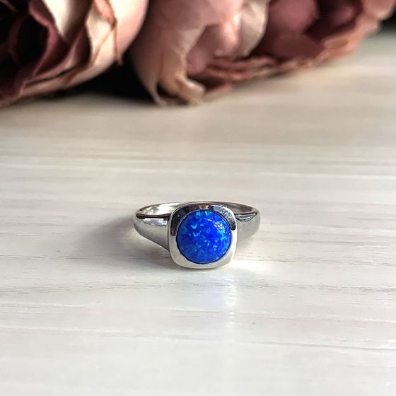 Срібна каблучка з опалом 0.764ct