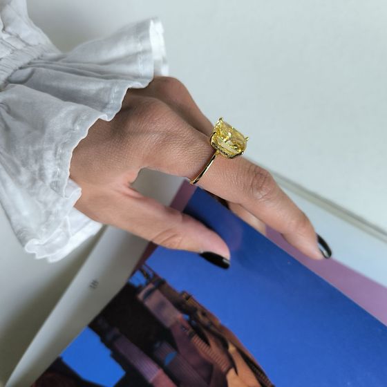 Silver Ring with Fianites