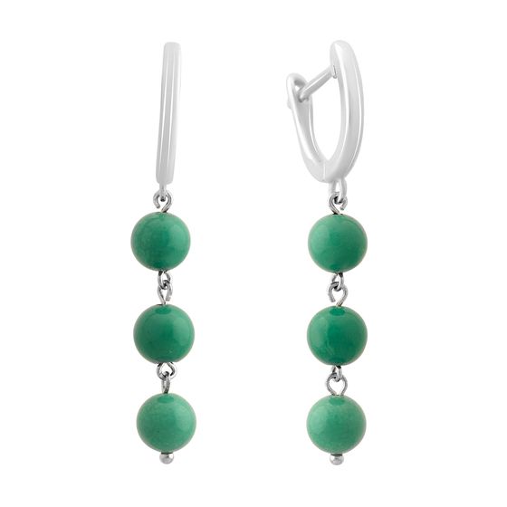 Silver earrings with turquoise