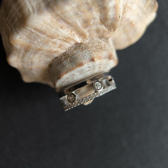 Silver Ring with Fianites