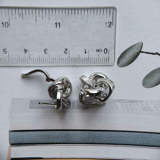 Срібні сережки без каменів