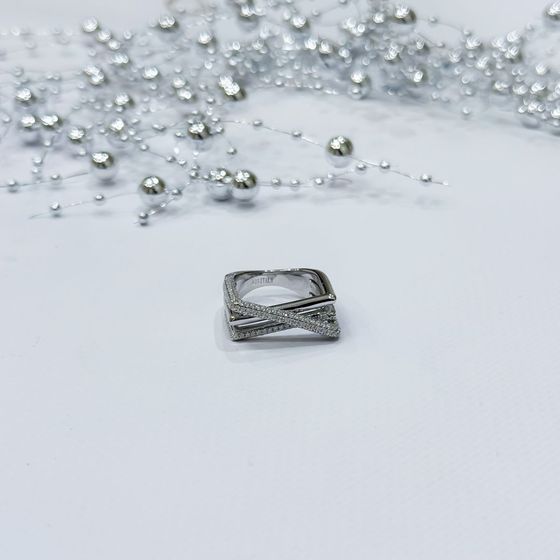 Silver Ring with Fianites