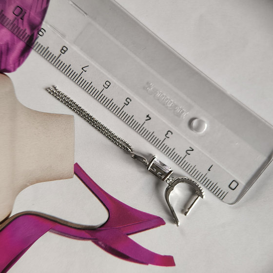 Silver earrings with cubic zirconia