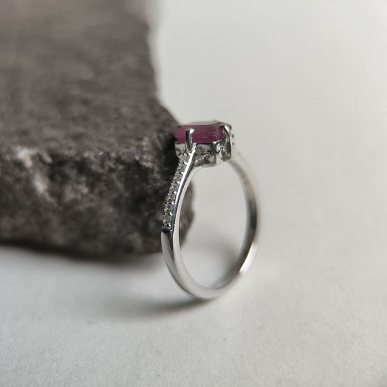 Срібна каблучка з рубіном 1.548ct