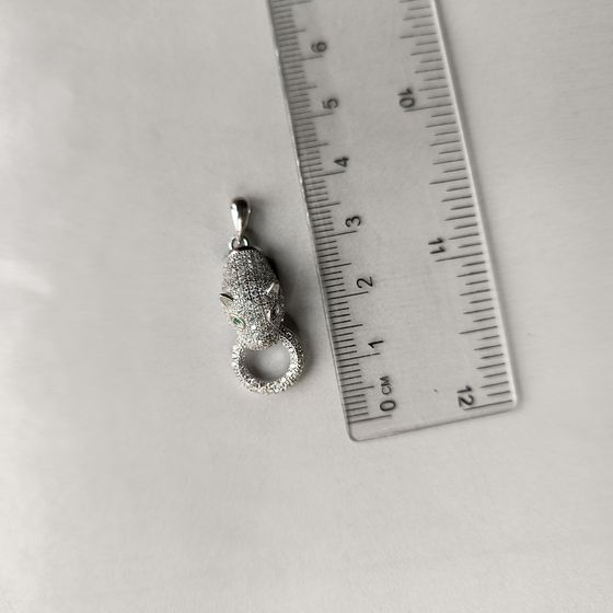 Срібна підвіска з фіанітами