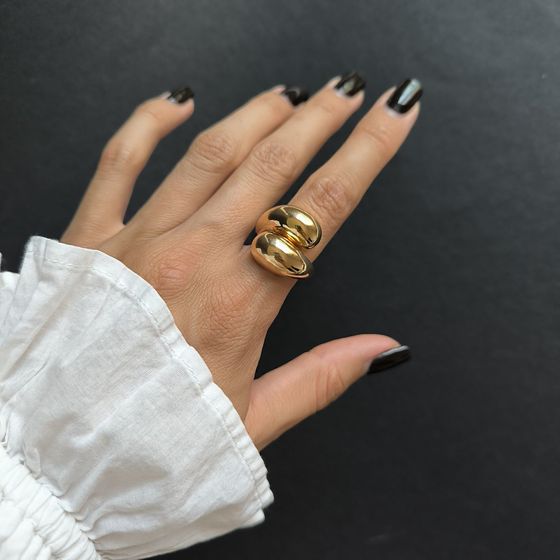 Silver ring without stones