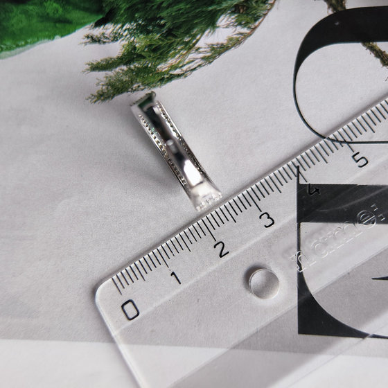 Срібне кільце з смарагдом nano 0.74ct