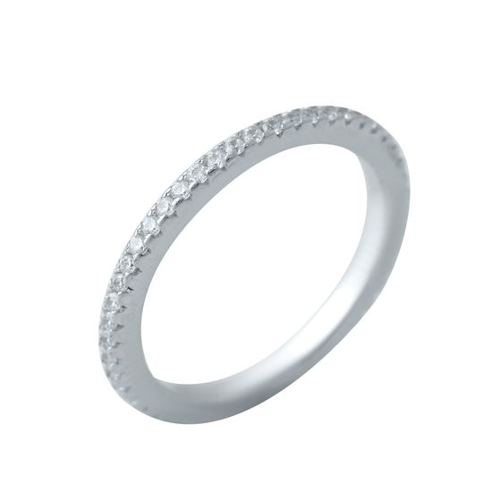 Silver Ring with Fianites