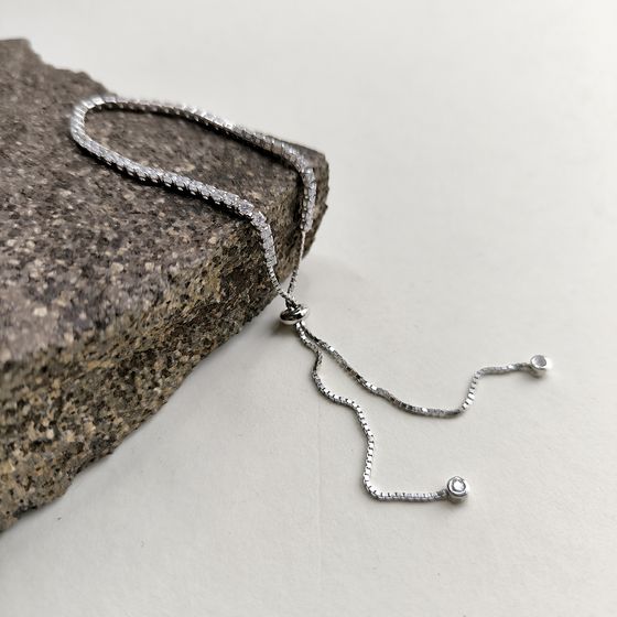 Серебряный браслет с фианитами