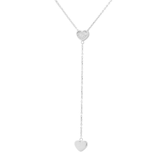 Gold necklace with 0.11ct fianites