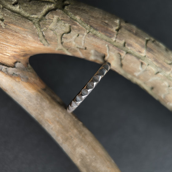 Silver ring without stones