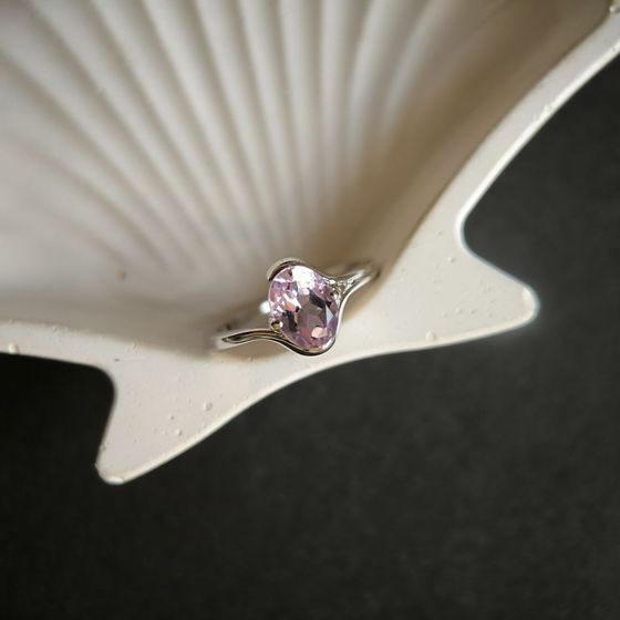 Серебряное кольцо с аметистом 1.025ct