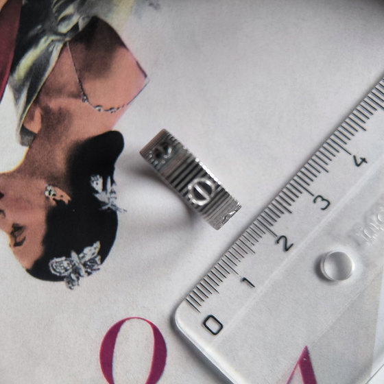 Silver ring without stones