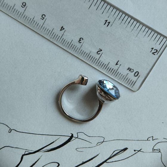 Silver Ring with Fianites