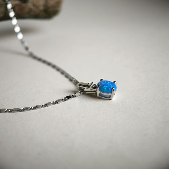 Серебряная подвеска с опалом 0.86ct