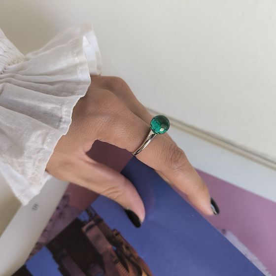 Silver Ring with Fianites