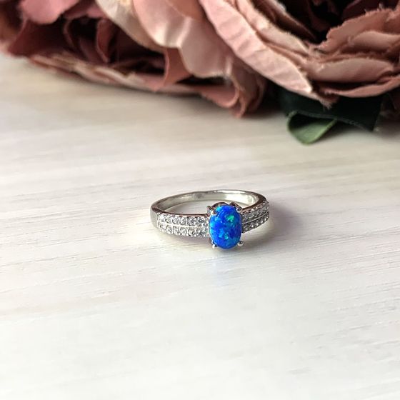 Серебряное кольцо с опалом 0.623ct