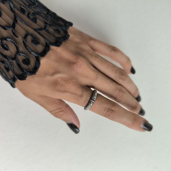 Silver Ring with Fianites