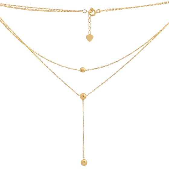 Gold necklace without stones