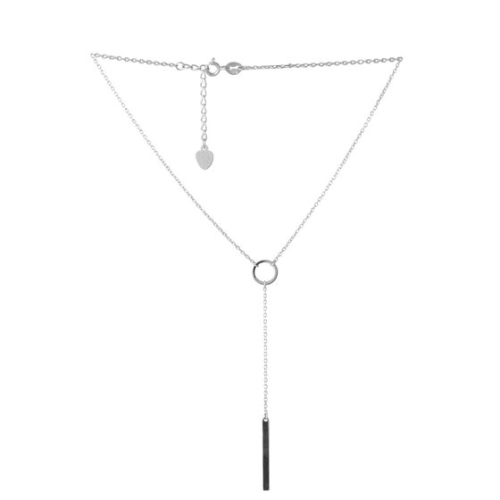 Silver necklace without stones