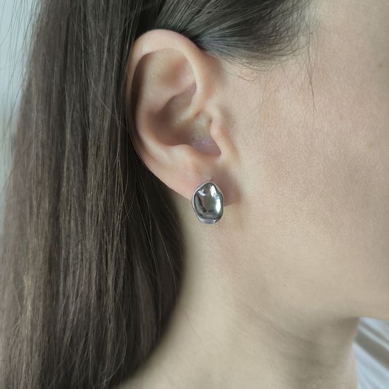 Срібні сережки без каменів