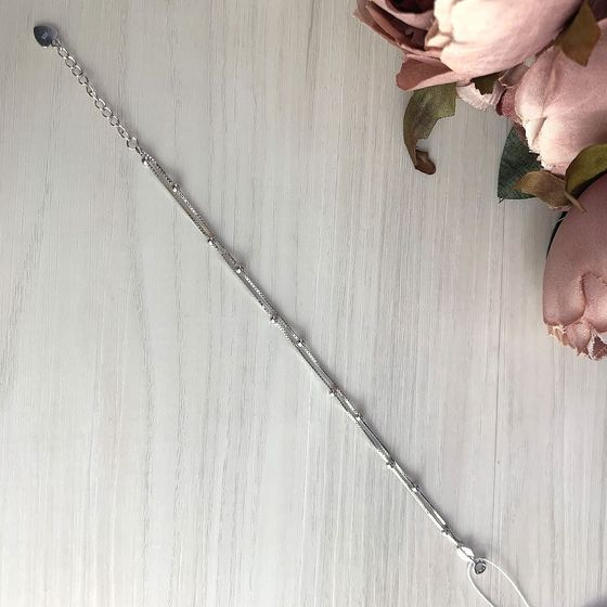 Silver bracelet without stones