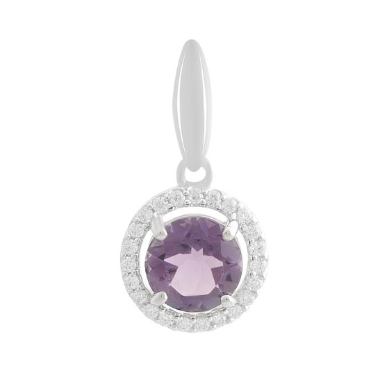 Silver pendant with amethyst 2.104ct