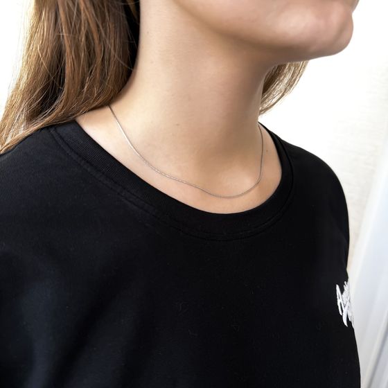 Срібний ланцюжок без каменів